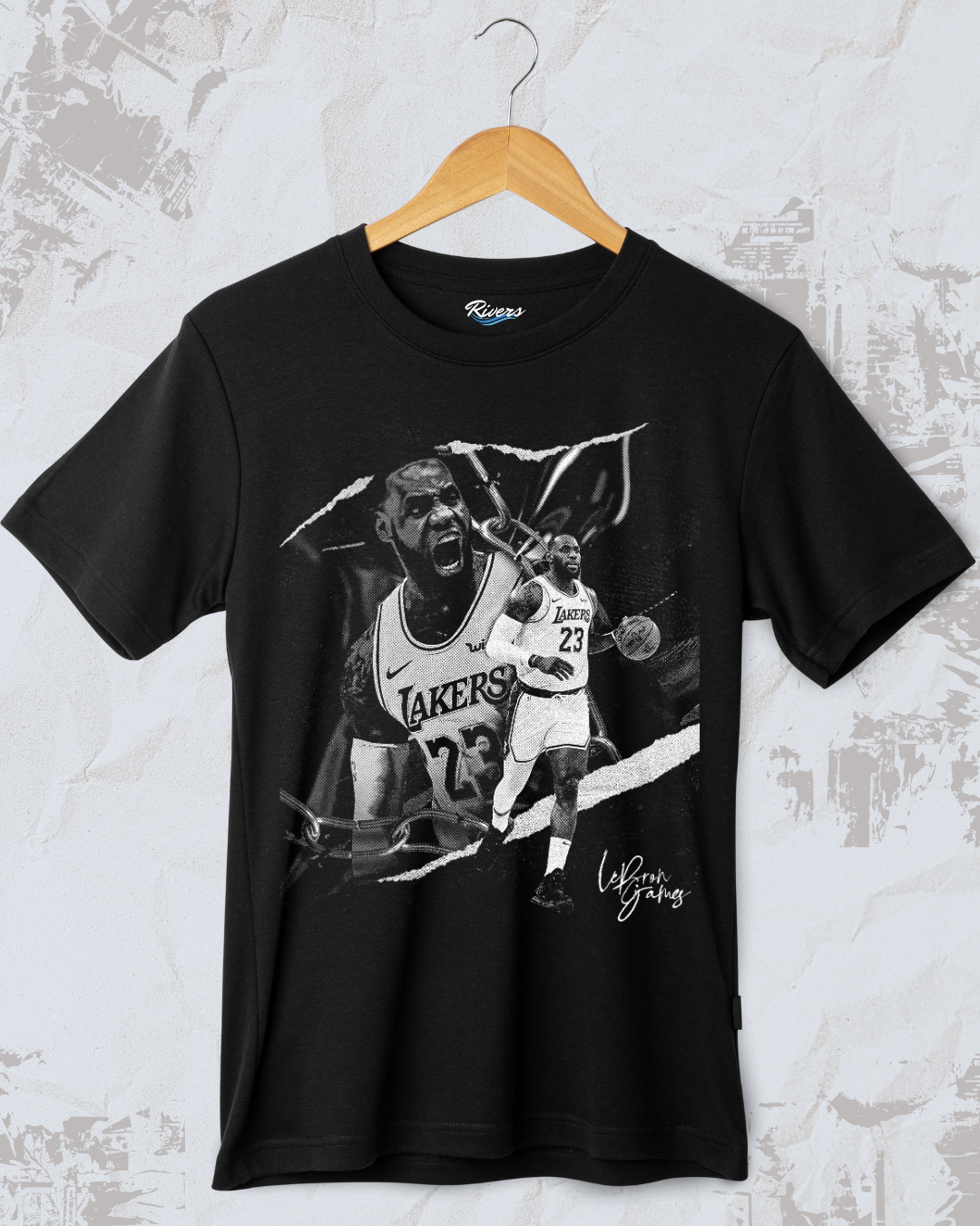 Lebron James blanco y negro
